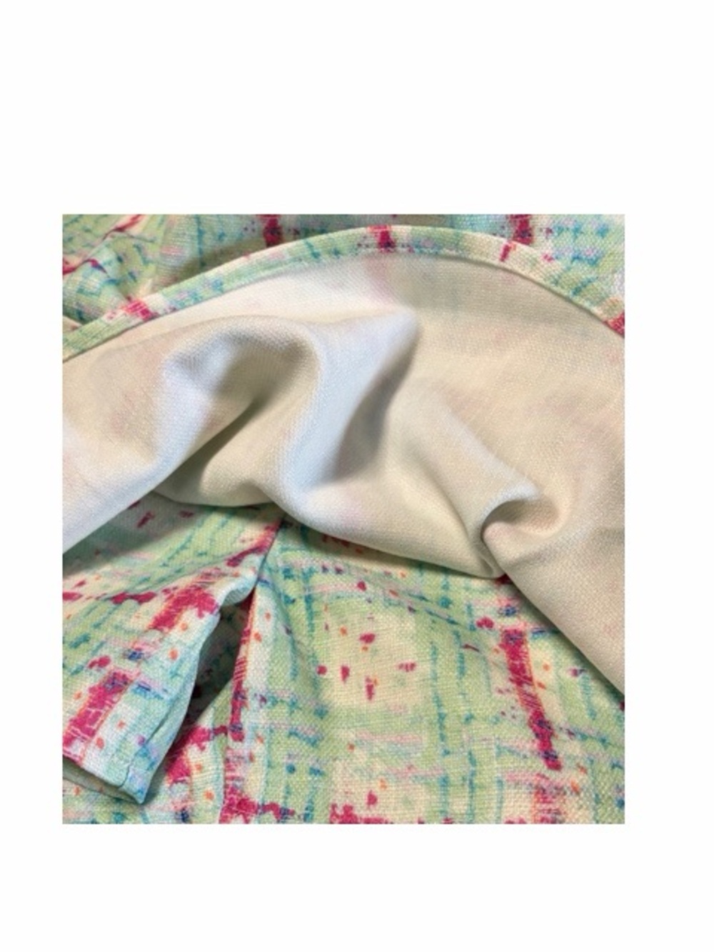 Entro Abstract Plaid Ruffle Skort NWT - Picture 3 of 5